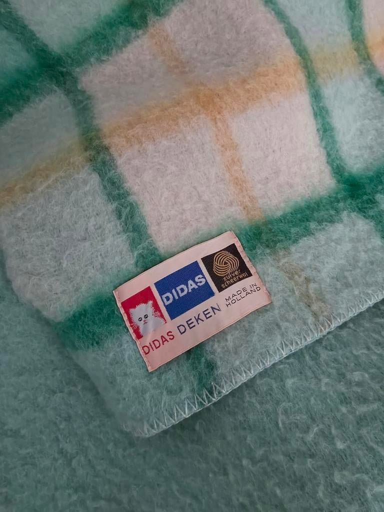Vintage wollen dekens 2x éénpersoons, Ophalen of Verzenden, Eenpersoons, Deken of Dekbed