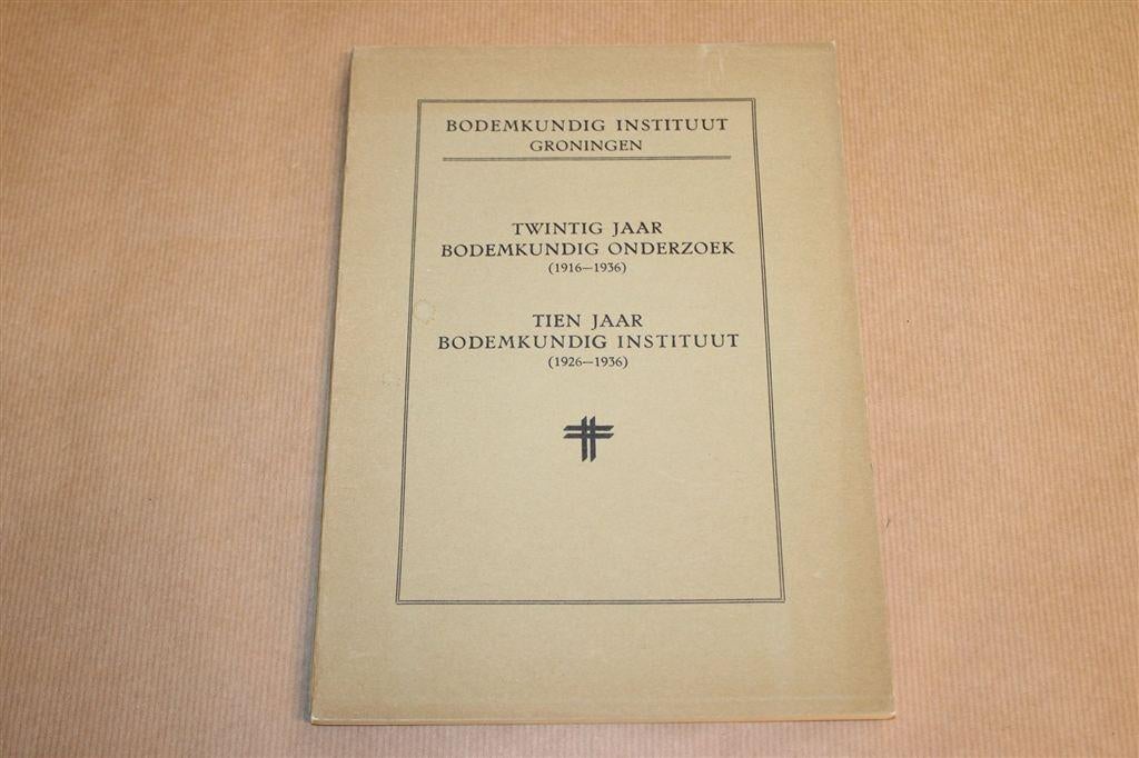 Bodemkundig Instituut Groningen — Jubileumboek 1916-1936, Ophalen of Verzenden, Gelezen