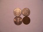 4 munten Jersey 1/4 shilling,5 new pence 1957/1980, Postzegels en Munten, Munten | Europa | Niet-Euromunten, Ophalen of Verzenden