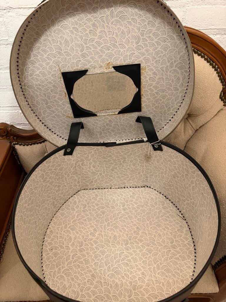 Vintage Hoedendoos Reiskoffer - Zeer Goede Staat, Ophalen, 40 tot 60 cm, 30 cm of meer, Bruin