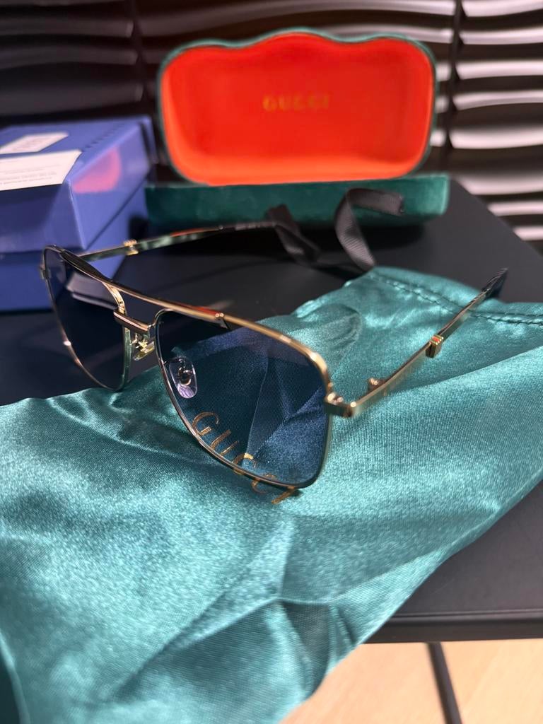 GUCCI - Heren - Zonnebril - Nieuw, Sieraden, Tassen en Uiterlijk, Zonnebrillen en Brillen | Heren, Overige merken, Zonnebril, Zwart