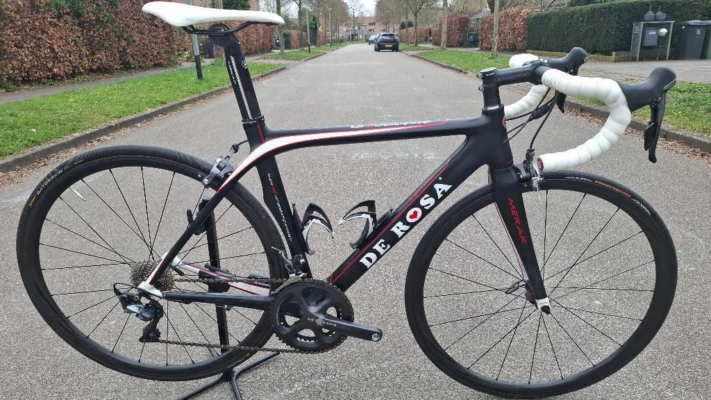 DE ROSA Merak racefiets (Powermeter), 28 inch, Gebruikt, Carbon, Heren