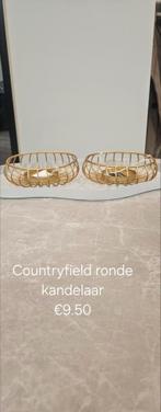 2 Countryfield kandelaren goud, Kleding | Dames, Riemen en Ceinturen, Ophalen of Verzenden, Overige kleuren, 100 cm of meer