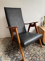 Fauteuil vintage model Louis van Teeffelen voor Wébé  60, Huis en Inrichting, Ophalen, Zo goed als nieuw, Leer, 50 tot 75 cm
