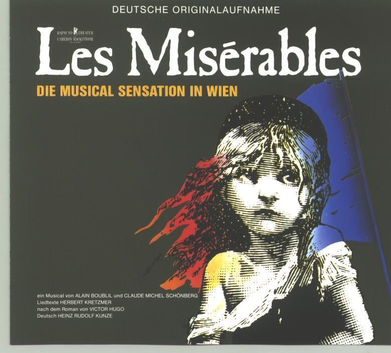 Les Miserables- 2CD- Wenen Cast 1988 - Nieuwstaat, Ophalen of Verzenden, Zo goed als nieuw