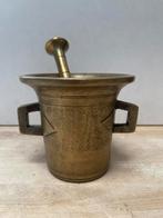 Antieke koperen vijzel, Ophalen of Verzenden