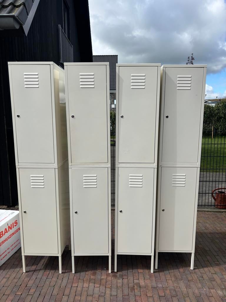 4x IKEA PS lockerkast wit - Gebruikt, goede staat, Ophalen, Gebruikt