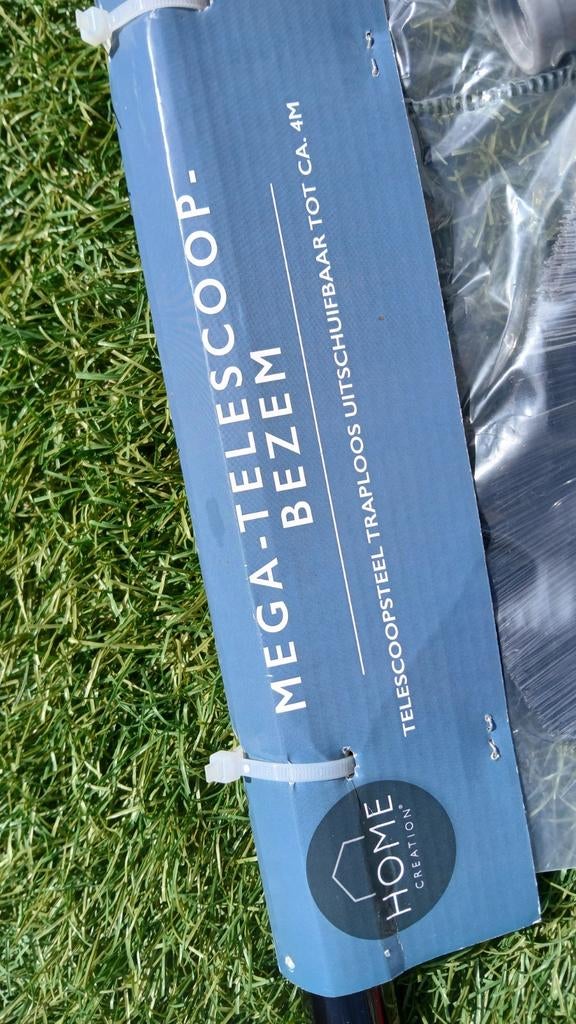 Mega-telescoop bezem uitschuifbaar tot 4M, Ophalen, Nieuw