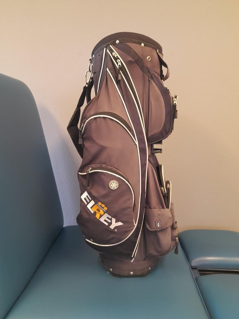 Elrey golftas met regenhoes en schouderband, Ophalen of Verzenden, Gebruikt, Tas, Overige merken