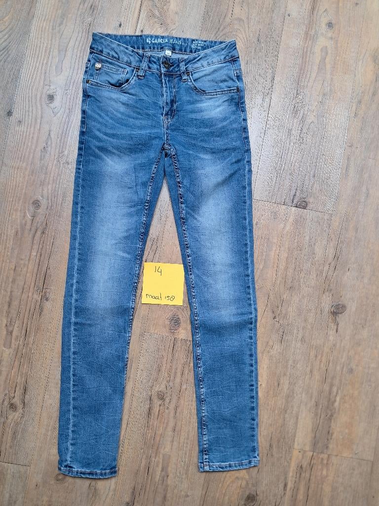 Spijkerbroek maat 158 (14), Kinderen en Baby's, Kinderkleding | Maat 158, Broek, Gebruikt, Ophalen of Verzenden, Garcia