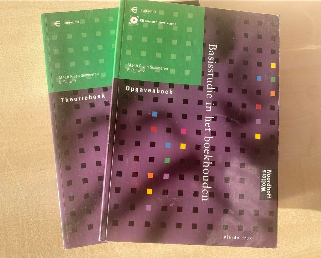 Basisstudie in het boekhouden - Theorieboek & Opgavenboek, Ophalen of Verzenden, Gamma, Zo goed als nieuw, HBO