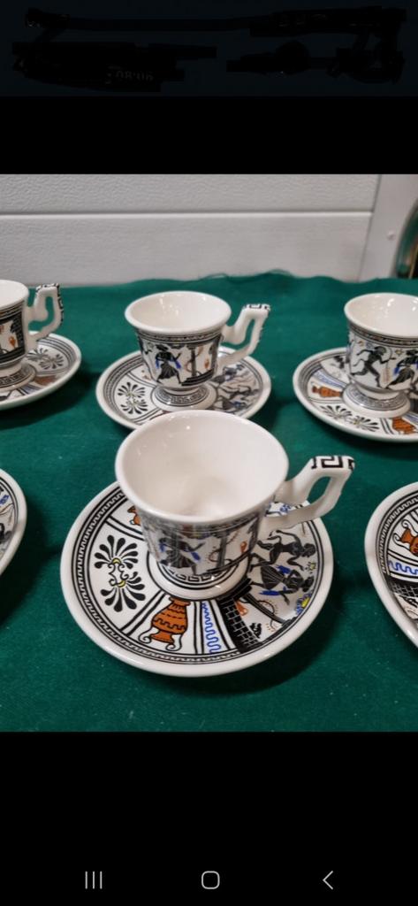 kop en schotels no 104 nymphes and satyr fetchin greece, Ophalen of Verzenden, 'T Olde Gre-j, Info@toldegrej.nl, Endepoelstraat 20f Didam