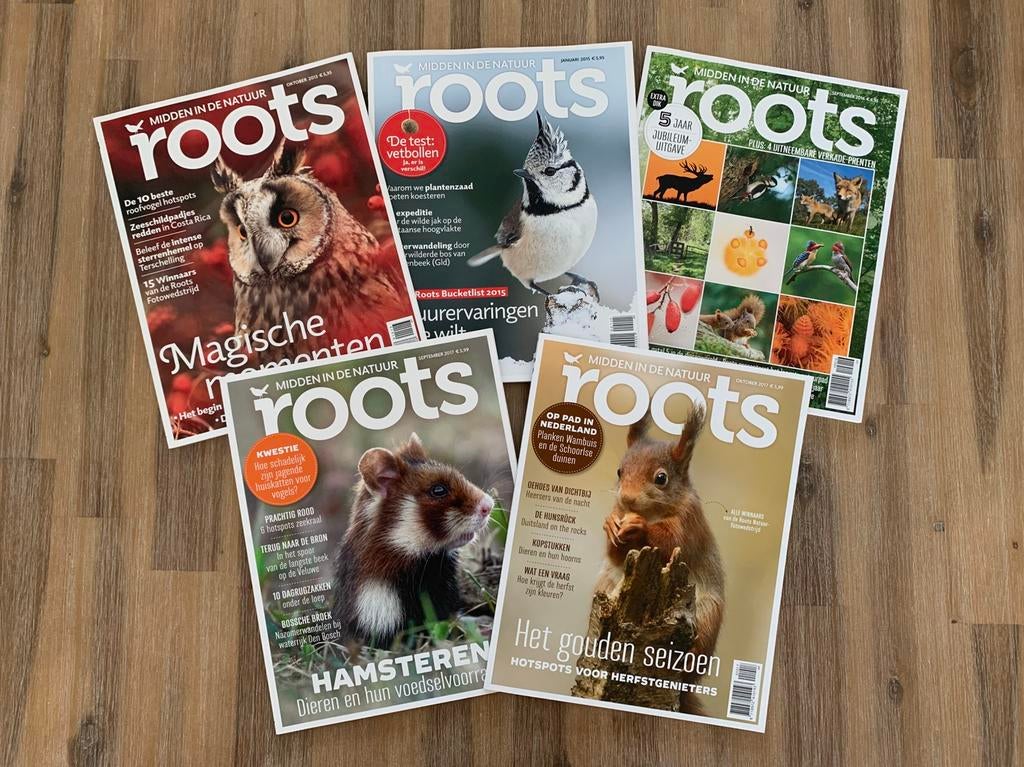 60x Roots magazine in 4 bijbehorende cassettes, Boeken, Tijdschriften en Kranten, Ophalen, Zo goed als nieuw