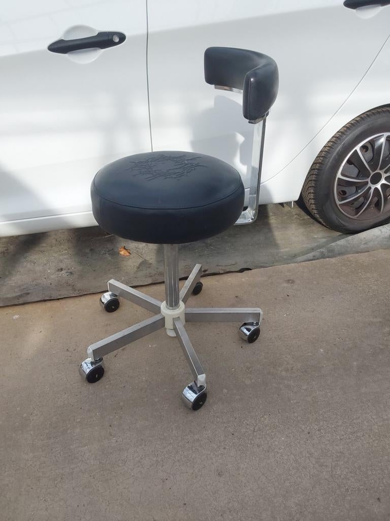 ZADELKRUK BEHANDEL STOEL DRAAI MODEL DOKTER HOBBY TEKENKRUK, Ophalen of Verzenden, Zwart, Bureaukruk