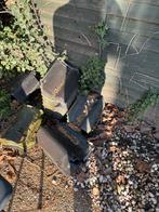 Oude Dakpannen OVH 206 en Gevelpannen, Doe-het-zelf en Verbouw, Ophalen, Gebruikt, Steen of Klei, Zwart