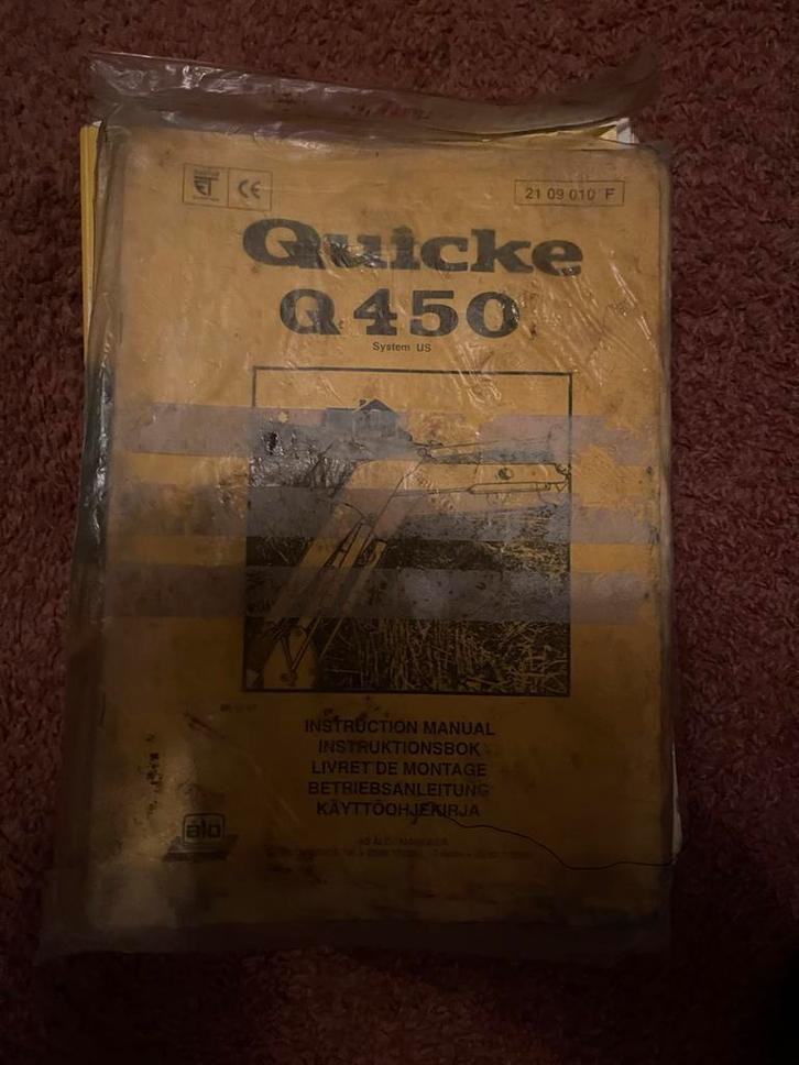 Alo Quicke Q450 Instructieboek - Handleiding System US, Boeken, Techniek, Gelezen, Overige onderwerpen, Ophalen of Verzenden