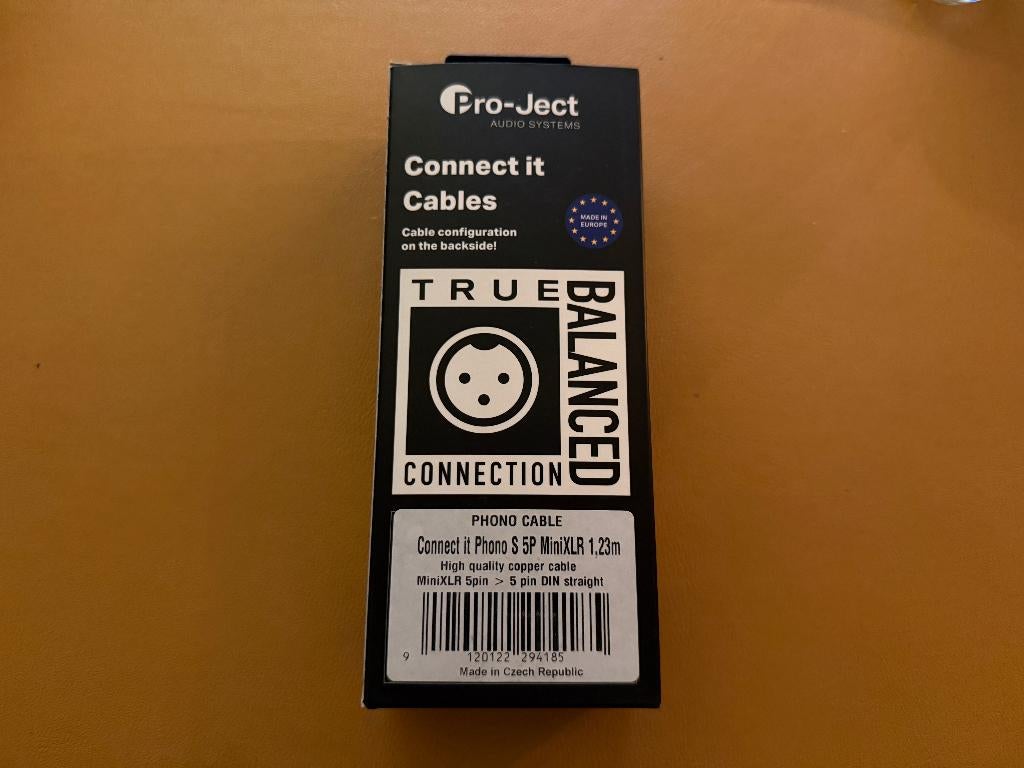 Pro-Ject True Balanced Connect It Kabel nieuw in doos, Audio, Tv en Foto, Platenspelers, Ophalen of Verzenden, Nieuw, Platenspeler-onderdeel