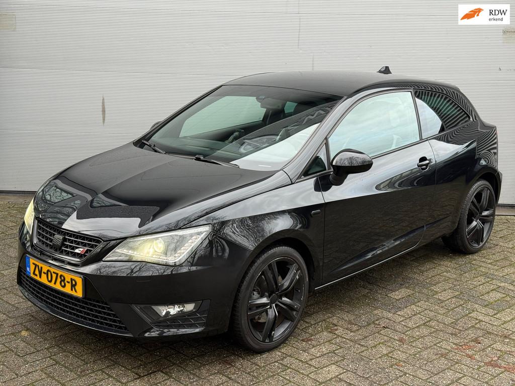 Seat Ibiza SC 1.4 TSI Cupra DSG l l Navi l Xenon l Stoelverw, Auto's, Seat, Gebruikt, Zwart, 4 cilinders, Leder
