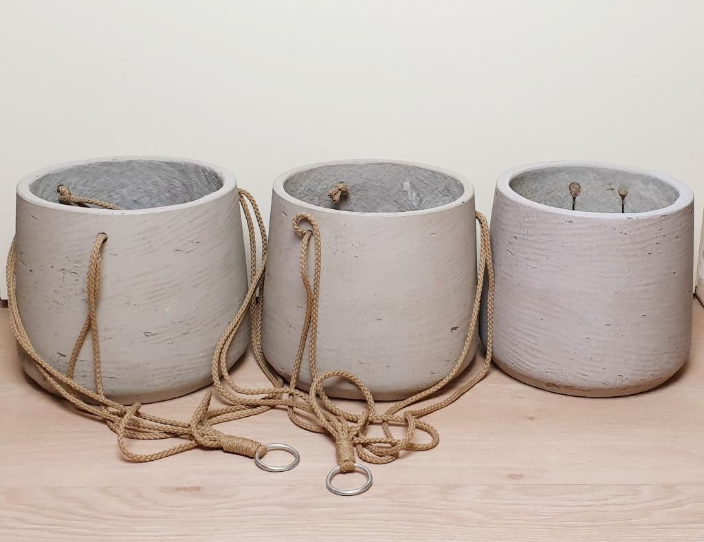 Bloempotten, pottery pots rough collection, binnen of buiten, Tuin en Terras, Bloempotten, Overige materialen, Rond, Ophalen of Verzenden