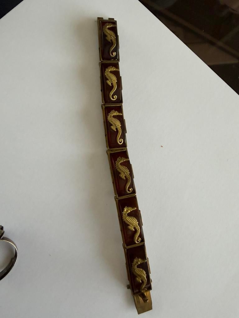 e FRANCE Jean Painlevé Seahorse Cuff Bracelet, Gebruikt, Ophalen of Verzenden, Nvt, Nvt