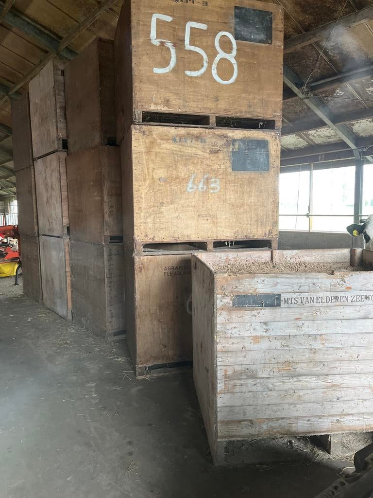 Robuuste Graankisten - Ideaal voor Opslag en Decoratie, Ophalen