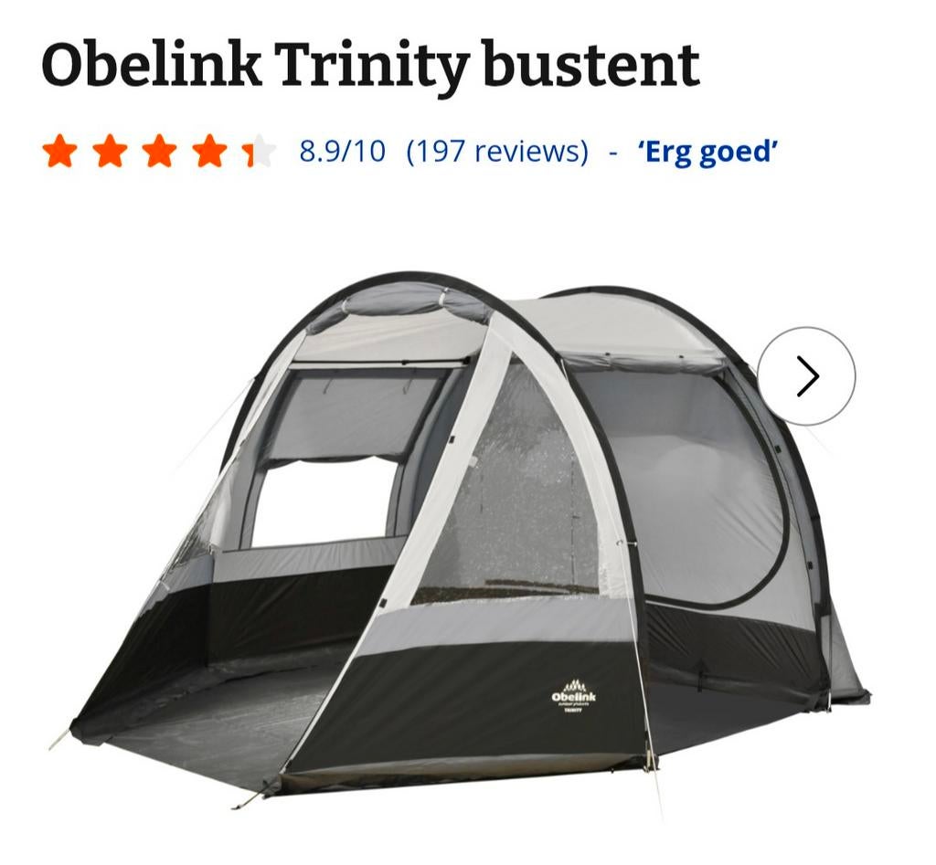 Nieuwe Obelink Trinity bustent, Caravans en Kamperen, Tenten, Ophalen of Verzenden