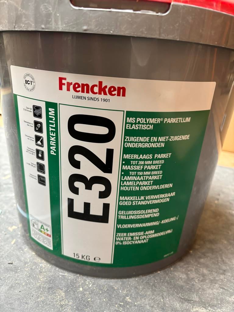 Frencken E320 Parketlijm 10kg, Ophalen, Overige materialen, Gebruikt, Overige typen