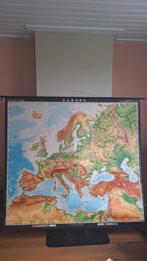 Grote schoolkaart Europa, Antiek en Kunst, Ophalen, Aardrijkskunde
