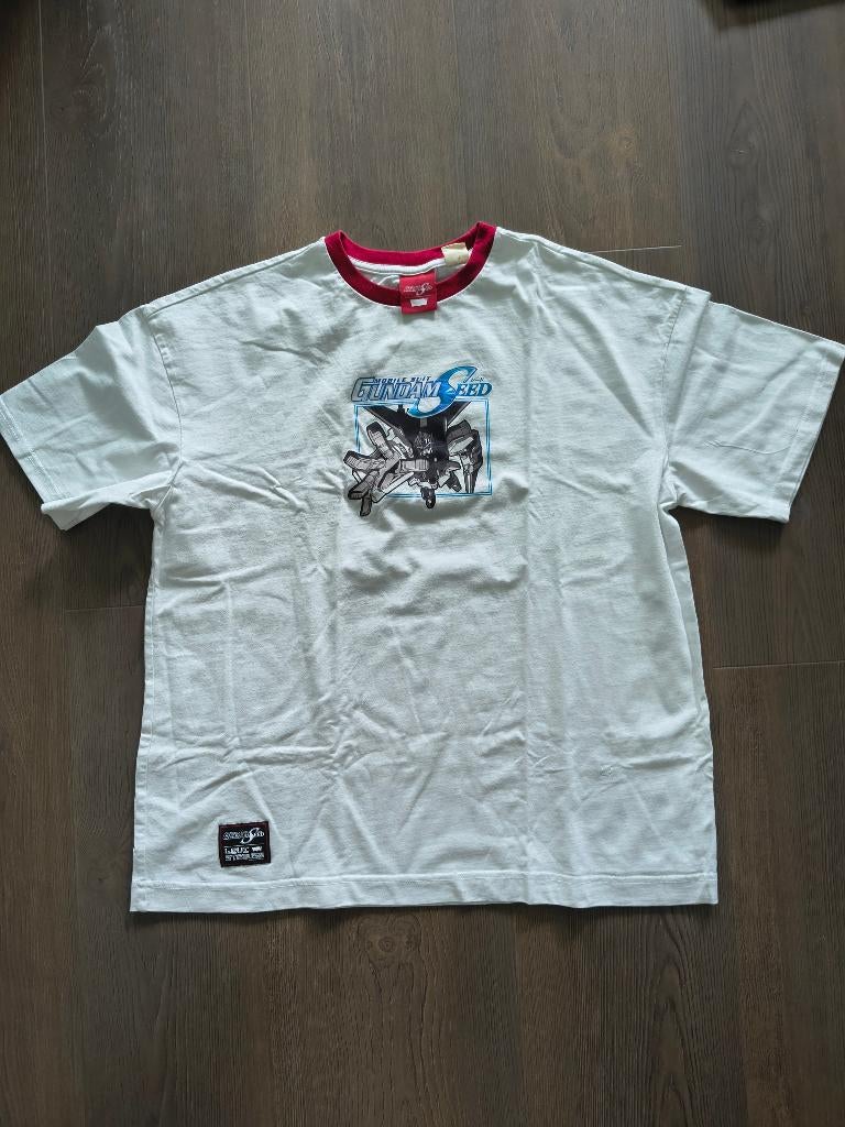 t shirt LEVI's levis gundam seed M Medium Mobile suit levi, Ophalen of Verzenden, Gedragen, Maat 48/50 (M), Wit