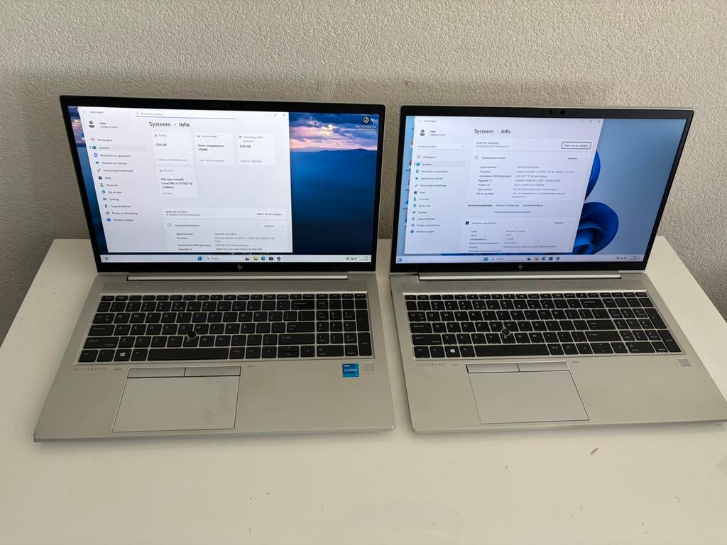 Partij 8x HP 10e tm 11e gen Laptops Core i5 i7 - 13.3”/15.6”, Ophalen, Gebruikt, 8 GB, SSD