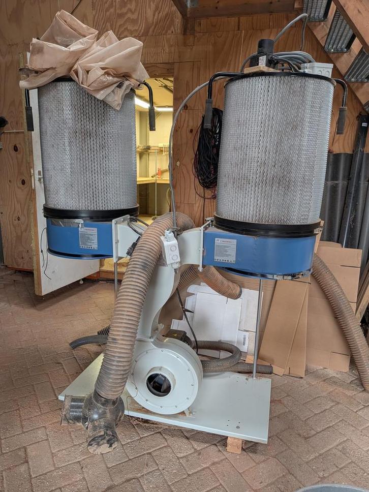 HBM 300 Profi Stofafzuiginstallatie incl buizensysteem, Doe-het-zelf en Verbouw, Gereedschap | Overige machines, Gebruikt, Ophalen