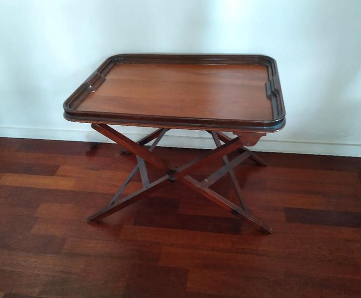 Butlertray, dienblad , inklapbaar, bijzettafeltje, Antiek en Kunst, Antiek | Woonaccessoires, Ophalen of Verzenden