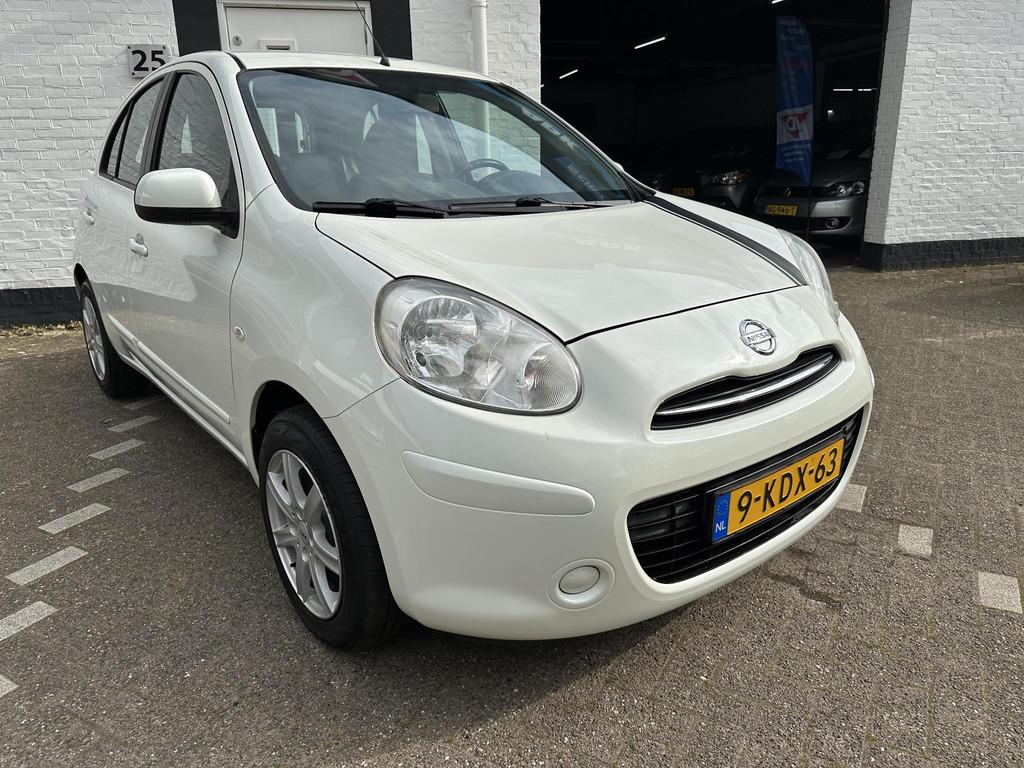 Nissan Micra 1.2 DIG-S Acenta /parelmoer/Nieuwe apk bij afle, Auto's, Voorwielaandrijving, Euro 5, Stof, 1198 cc