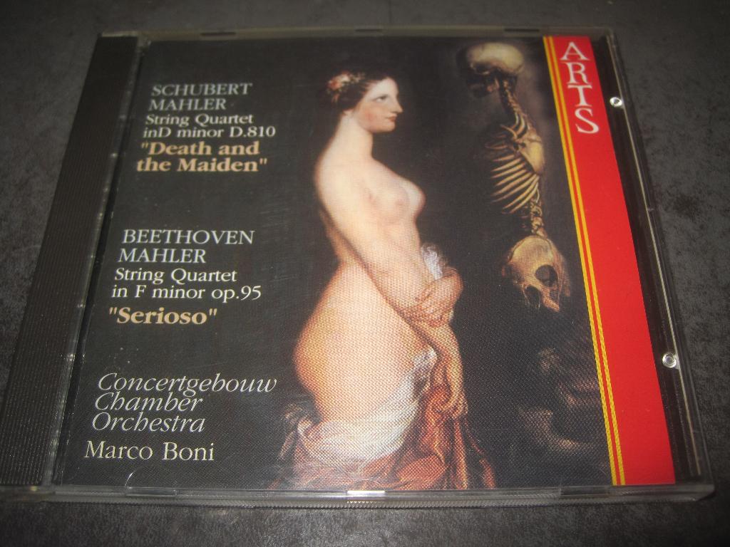 Schubert Beethoven SQ Mahler arrangments Boni Concertgebouw, Ophalen of Verzenden, Classicisme, Zo goed als nieuw, Kamermuziek