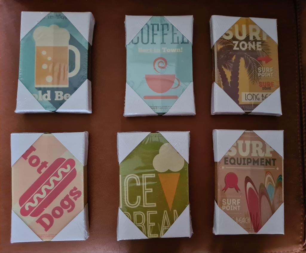 Canvas schilderijtjes. Nieuw in verpakking!, Ophalen of Verzenden, Nieuw