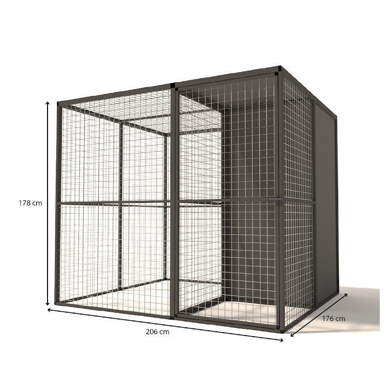 Voliere aluminium Yara | model 2, Dieren en Toebehoren, Vogels | Hokken en Kooien, Ophalen of Verzenden, Nieuw, Aluminium, Volière