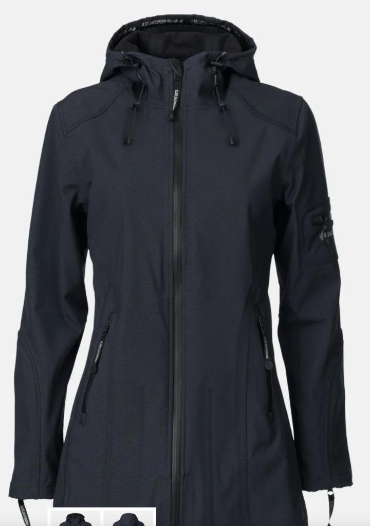 Ilse Jacobsen jas - donkerblauw, Kleding | Dames, Jassen | Zomer, Zo goed als nieuw, Maat 38/40 (M), Blauw, Ophalen of Verzenden