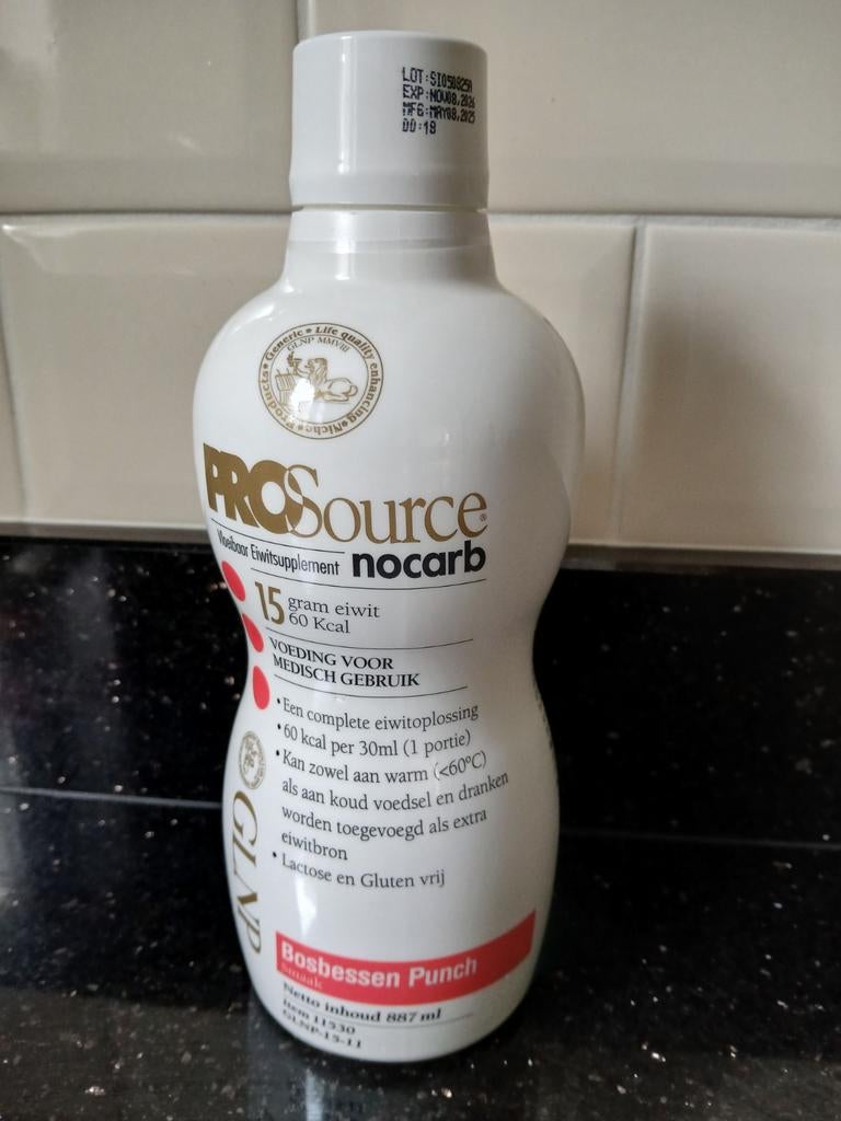 PROSource nocarb vloeibaar eiwitsupplement Bosbessen Punch, Ophalen