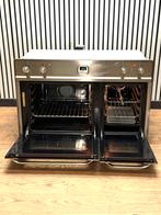 Luxe Boretti Inbouwoven RVS met dubbele oven 90 cm, Hete lucht, Fornello Esperta, Ophalen of Verzenden, Zo goed als nieuw