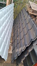 4 Zwarte Dakpanplaten, zgan, stevig kwaliteit, Zwart, 15 m² of meer, Metaal, Ophalen