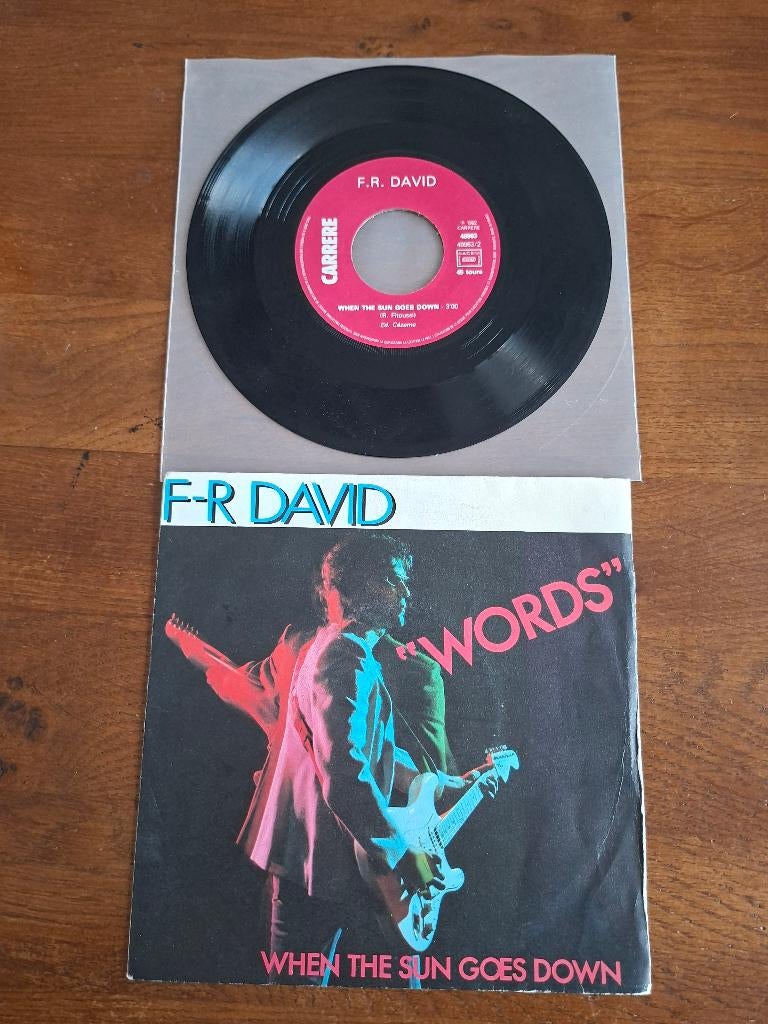 F-R David   ,words, Gebruikt, 7 inch, Ophalen of Verzenden, Pop