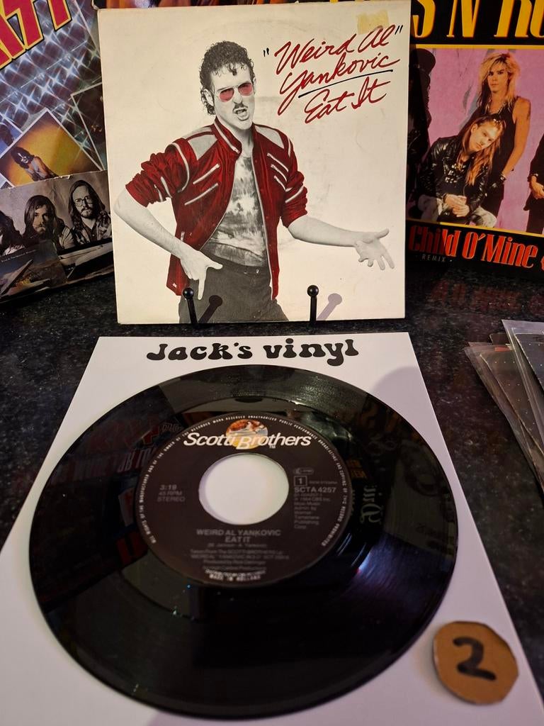 Weird Al Yankovic - Eat It (7 inch vinyl single) 1984/2, Ophalen of Verzenden, Gebruikt, Overige formaten