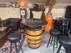 Harley-Davidson statafel met 4 krukken - Wijnvat Whiskyvat, Ophalen of Verzenden, Nieuw