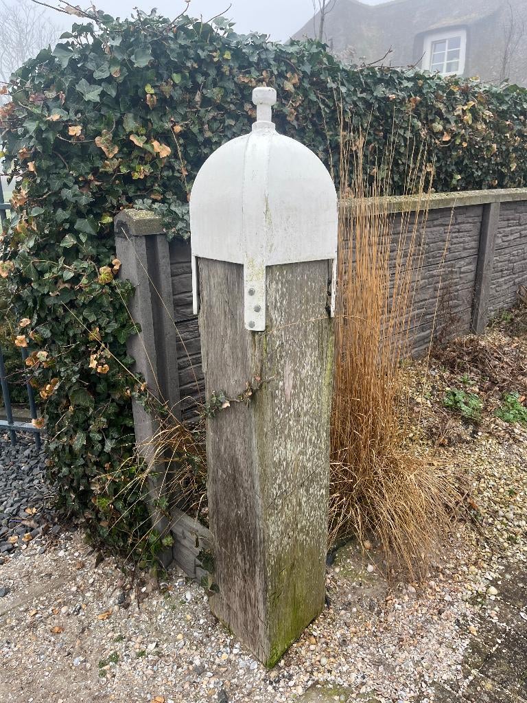 Meerpalen met witte kop, Tuin en Terras, Ophalen, Gebruikt, Minder dan 180 cm, Palen