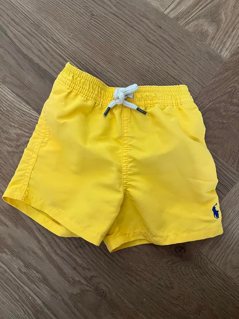 Ralph Lauren Zwembroek Geel - Maat 12M, Kinderen en Baby's, Babykleding | Baby-zwemkleding, Overige maten, Ophalen of Verzenden