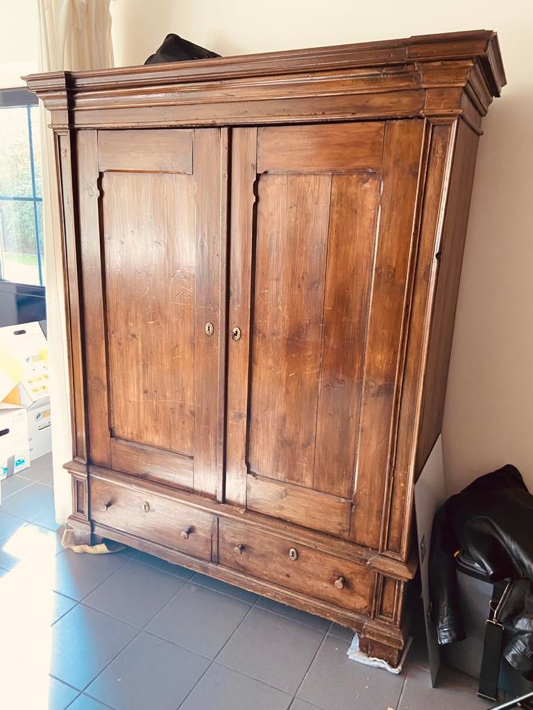Kast oude paardentuig kast, Ophalen