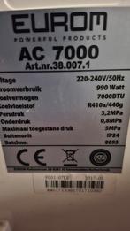 Eurom AC 7000 Mobiele Airco wie kan deze vullen, Ophalen of Verzenden, Mobiele airco, Minder dan 60 m³, 3 snelheden of meer