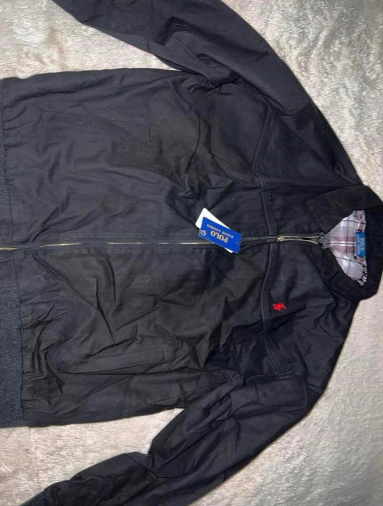 Polo Ralph Lauren Zwarte Harrington Jas - Nieuw met labels, Ophalen of Verzenden, Nieuw, Maat 52/54 (L), Zwart