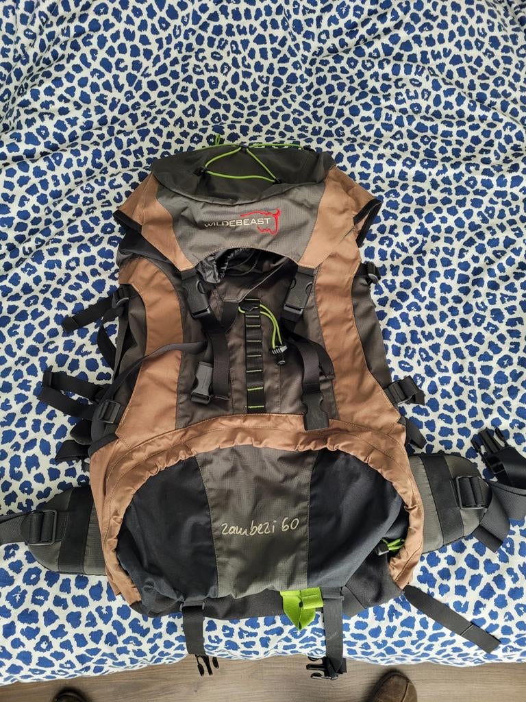 Wildebeast Zambezi 60 backpack, Sieraden, Tassen en Uiterlijk, Tassen | Rugtassen, 40 cm of meer, Zo goed als nieuw, 60 cm of meer