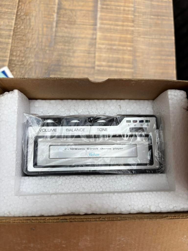 8 track tape player NOS. Belson BL-346, Overige genres, 1 bandje, Ophalen of Verzenden, Zo goed als nieuw